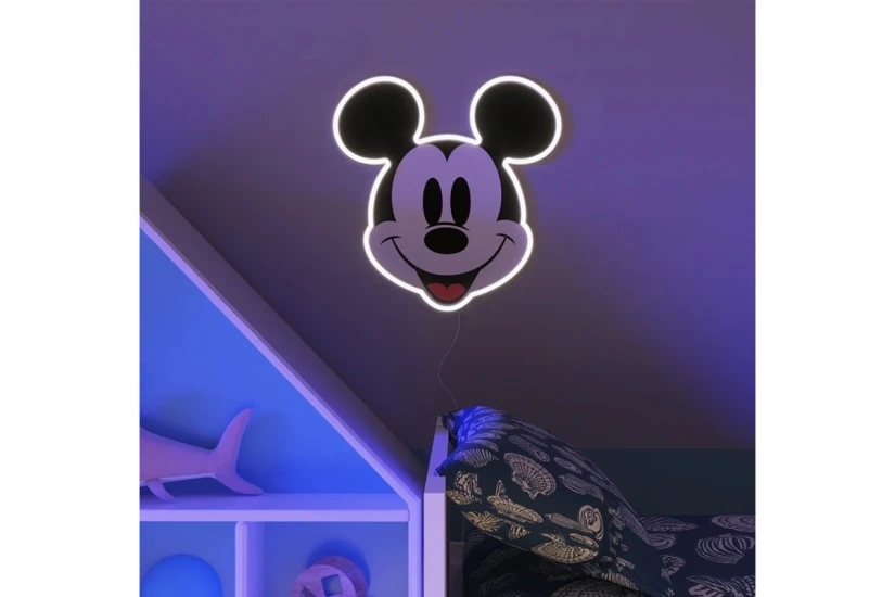Yellowpop Led Neon Disney Mickey Mouse Φωτιστικό Τοίχου