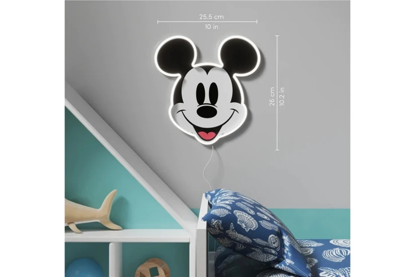 Yellowpop Led Neon Disney Mickey Mouse Φωτιστικό Τοίχου