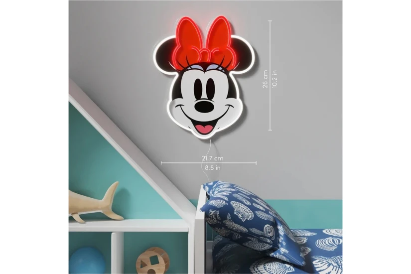 Yellowpop Led Neon Disney Minnie Mouse Φωτιστικό Τοίχου