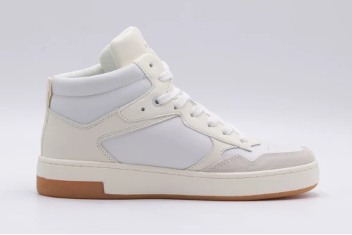 Calvin Klein Basket Cupsole Mid Lth Mono Sneakers (YW0YW00877 02X)