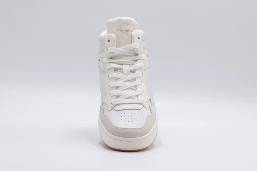 Calvin Klein Basket Cupsole Mid Lth Mono Sneakers (YW0YW00877 02X)