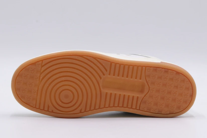 Calvin Klein Basket Cupsole Mid Lth Mono Sneakers (YW0YW00877 02X)