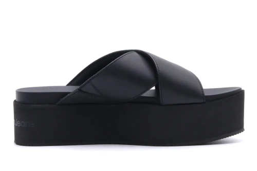Calvin Klein Flatform Cross Mg Uc Σανδάλια (YW0YW01349 0GT)