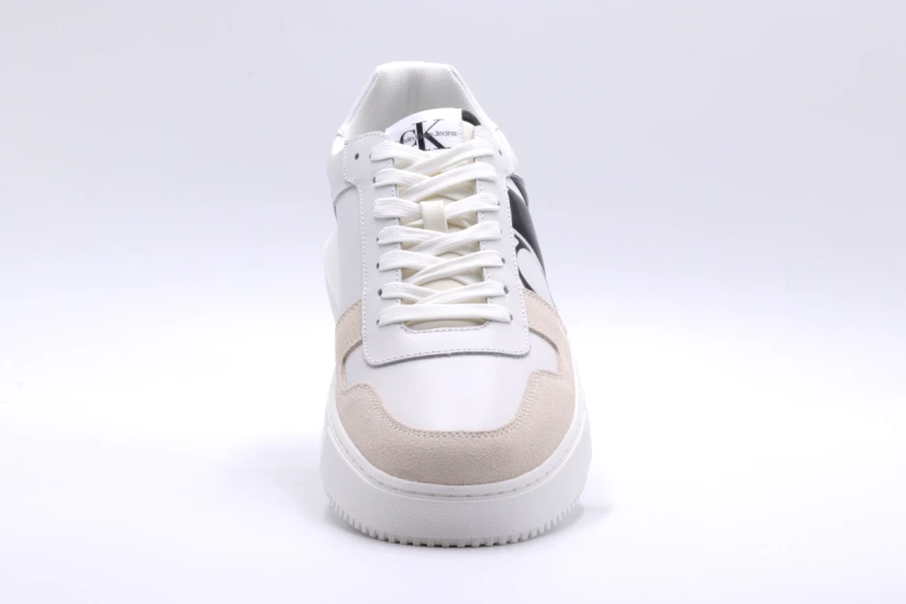 Calvin Klein Chunky Cupsole Low Mix Γυναικεία Παπούτσια Λευκά