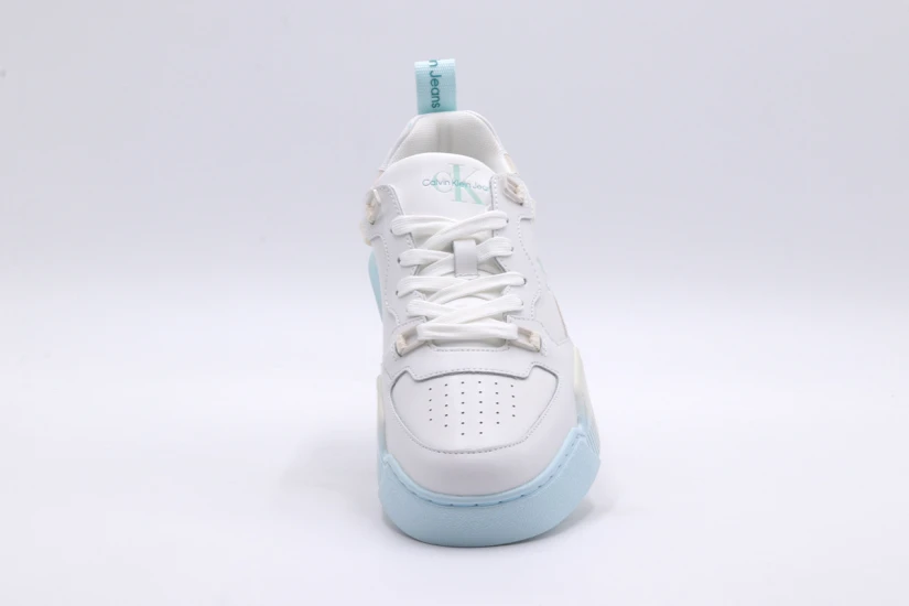Calvin Klein Chunky Cupsole 2.0 Γυναικεία Sneakers Λευκά, Γαλάζια