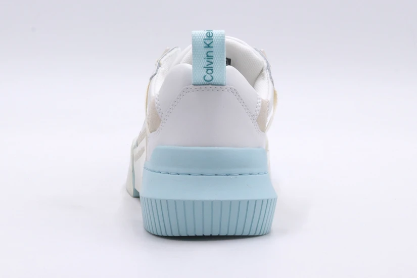 Calvin Klein Chunky Cupsole 2.0 Γυναικεία Sneakers Λευκά, Γαλάζια