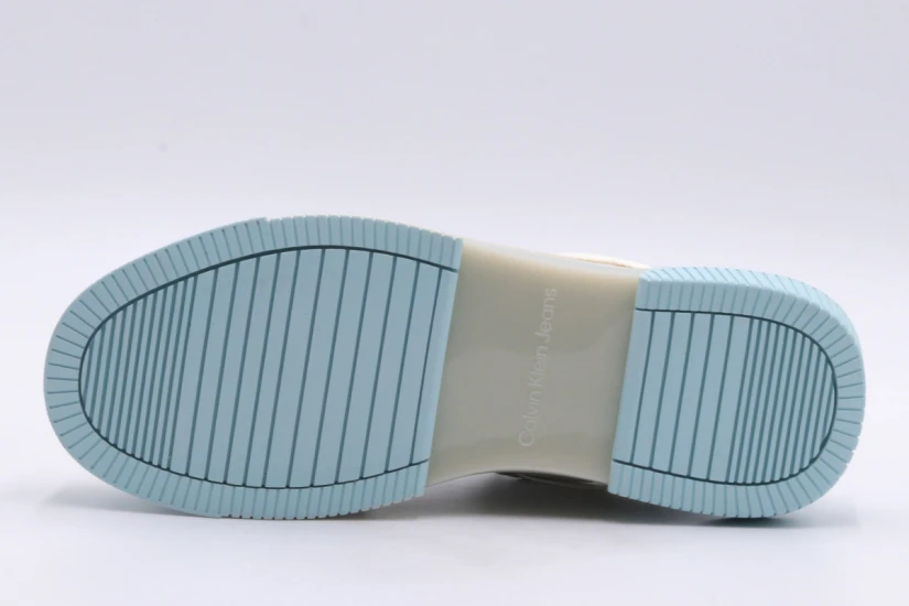 Calvin Klein Chunky Cupsole 2.0 Γυναικεία Sneakers Λευκά, Γαλάζια