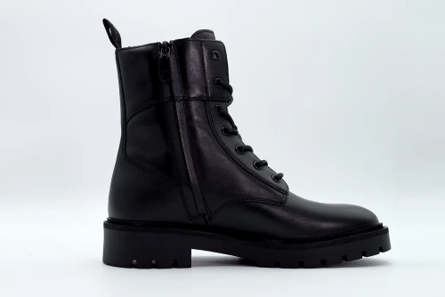 Calvin Klein Combat Boot Mid Zip Lth In Calf Μποτάκια Μόδας (YW0YW01550 0GJ)