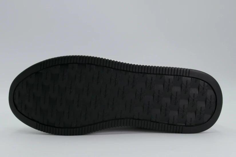 Calvin Klein Γυναικεία Δερμάτινα Sneakers με Πλατφόρμα Μαύρα, Λευκά