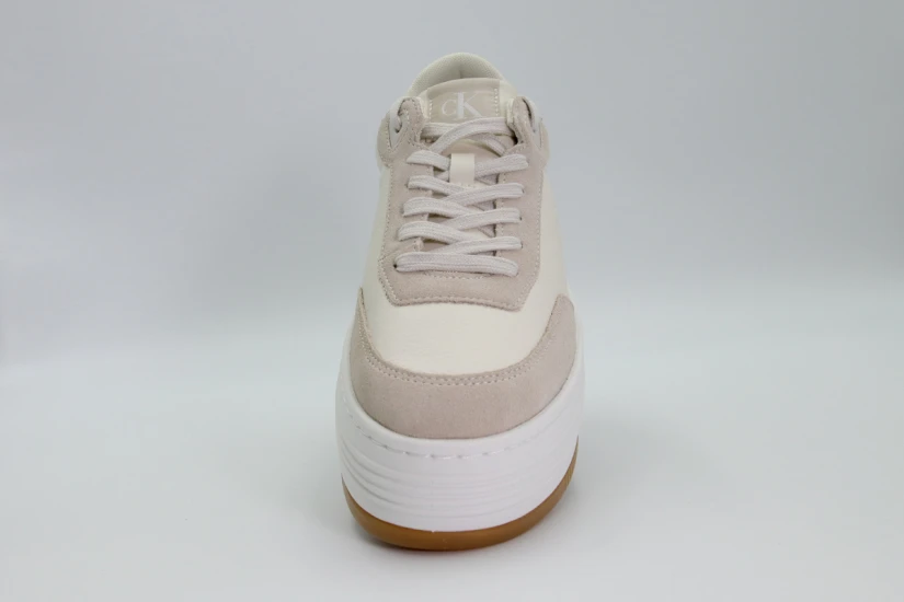 Calvin Klein Γυναικεία Sneakers με Πλατφόρμα Εκρού, Λευκά