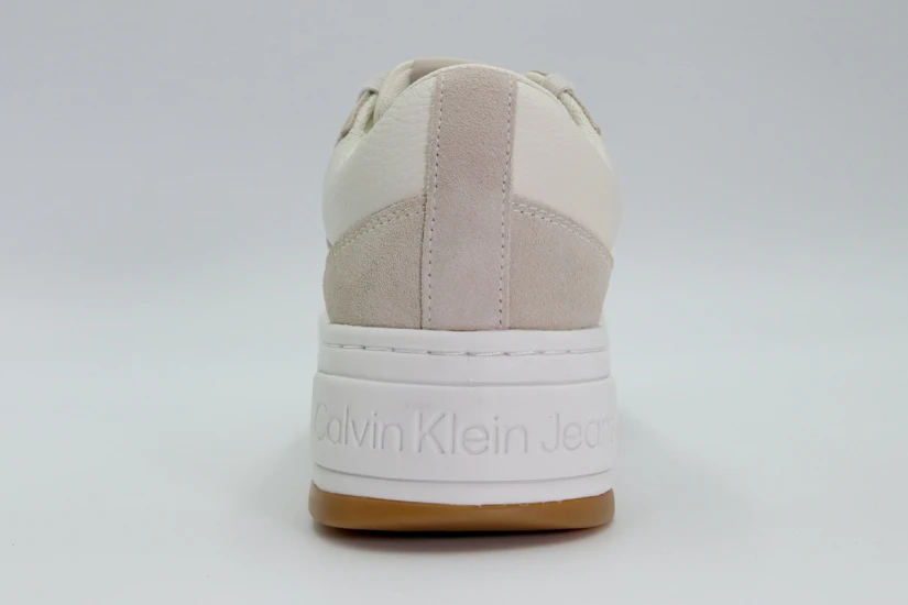 Calvin Klein Γυναικεία Sneakers με Πλατφόρμα Εκρού, Λευκά