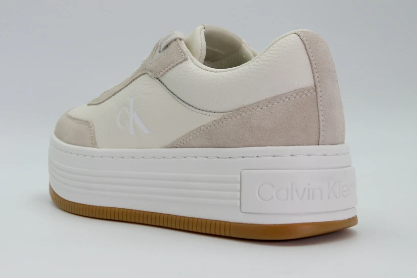 Calvin Klein Γυναικεία Sneakers με Πλατφόρμα Εκρού, Λευκά