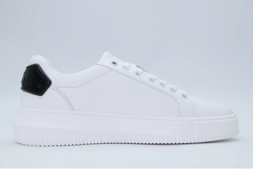 Calvin Klein Leather Trainers Sneakers (YW0YW01846 01W)