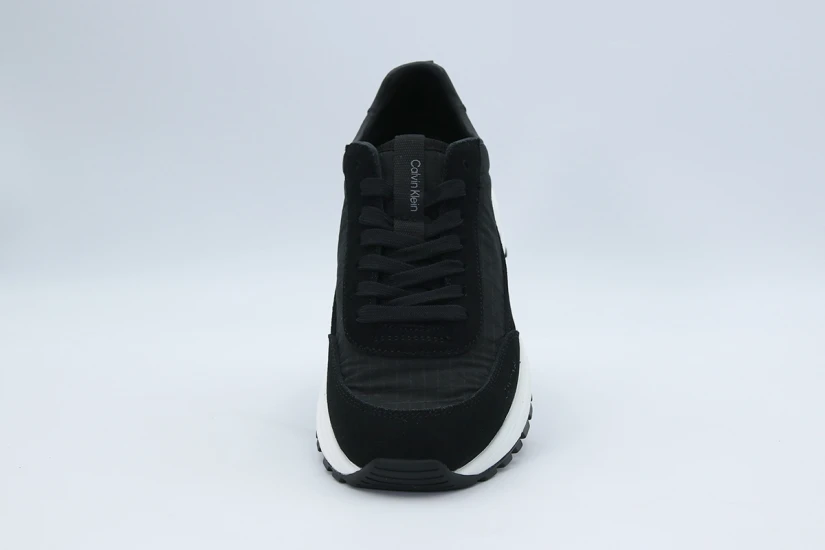 Calvin Klein Suede And Emblem Logo Nylon Γυναικεία Sneakers
