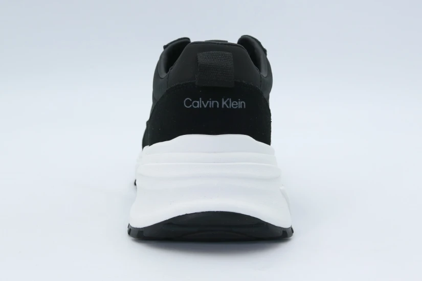 Calvin Klein Suede And Emblem Logo Nylon Γυναικεία Sneakers