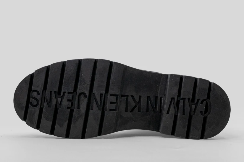 Calvin Klein Tall Heeled Flexible Lug Sole Γυναικείες Γαλότσες Μαύρες