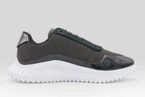 Calvin Klein Mirrored Silver Tab Ultralight Sneakers (YW0YW02016 0GN)