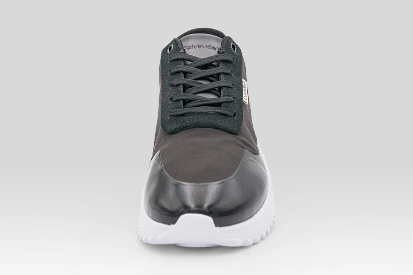 Calvin Klein Mirrored Silver Tab Ultralight Γυναικεία Sneakers Μαύρα