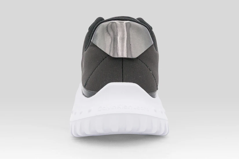 Calvin Klein Mirrored Silver Tab Ultralight Γυναικεία Sneakers Μαύρα