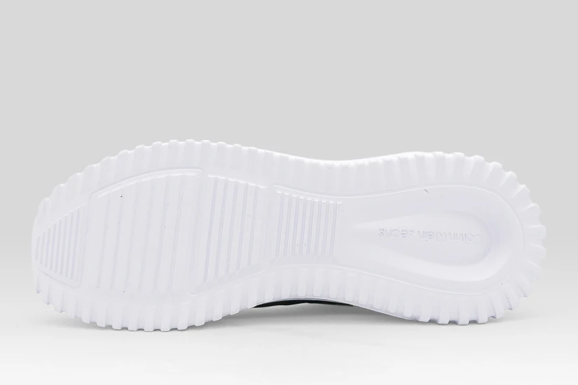 Calvin Klein Mirrored Silver Tab Ultralight Γυναικεία Sneakers Μαύρα