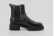 Calvin Klein Leather Chunky Square Toe Chelsea Γυναικεία Μποτάκια