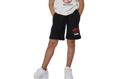 Body Action French Terry Βερμούδα Αθλητική (032606 BLACK-01)