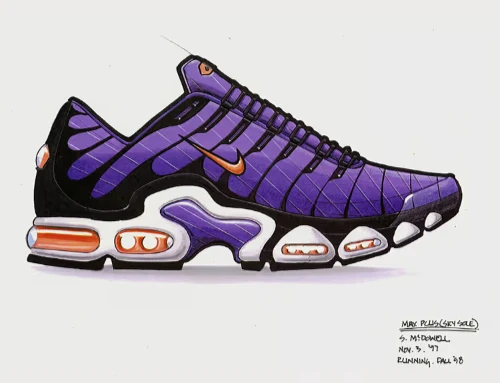Το αρχικό σχέδιο Nike Tn από τον σχεδιαστή