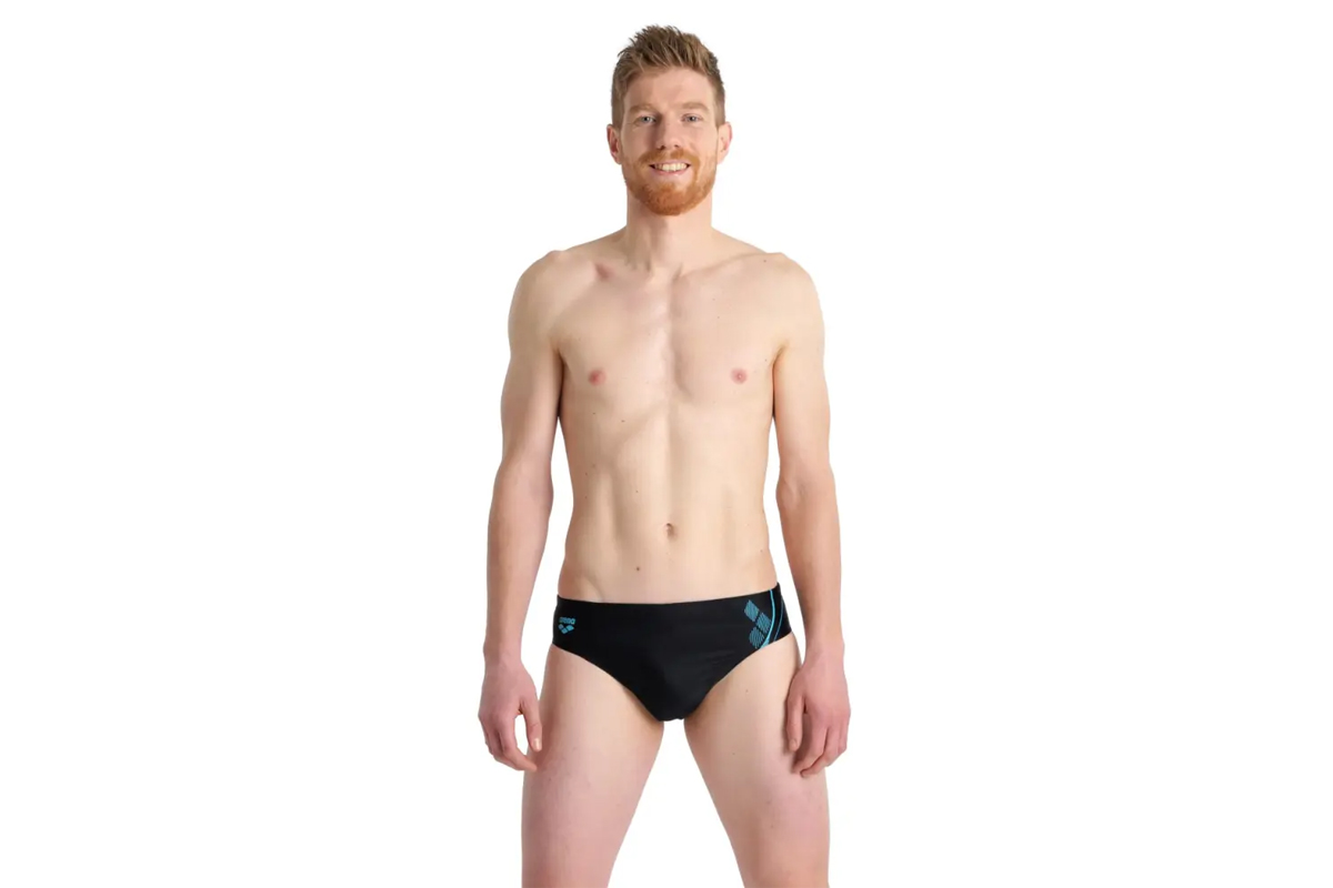 Arena Men S Swim Briefs Graphic Μαγιό Σλιπ Ανδρικό (004097580) Μαύρο
