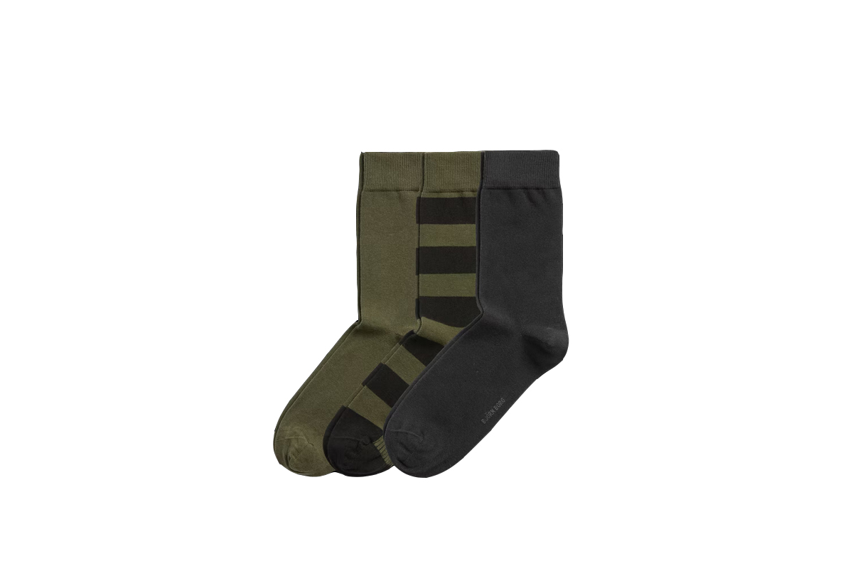 Bjorn Borg Ankle Socks 3 Pack (10000016-MP003) ΜΑΥΡΟ