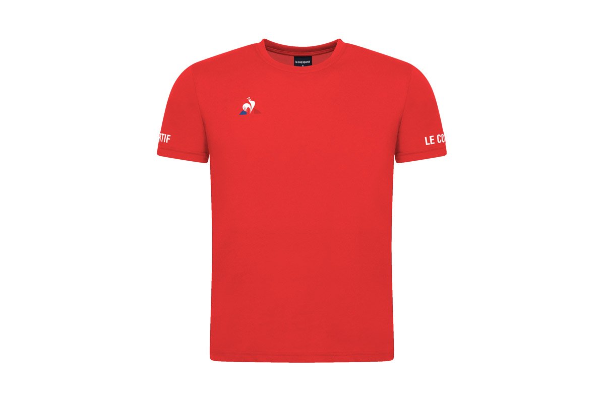 Le Coq Sportif Tennis Tee Ss T-Shirt (2020721) Κόκκινο
