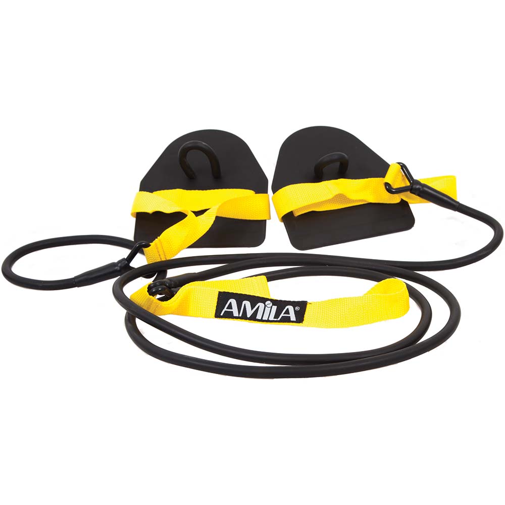 Amila Λαστιχο Εξασκησης Κολυμβησης 3.4X9.5Mmx1.24M Κιτρινο (47273)