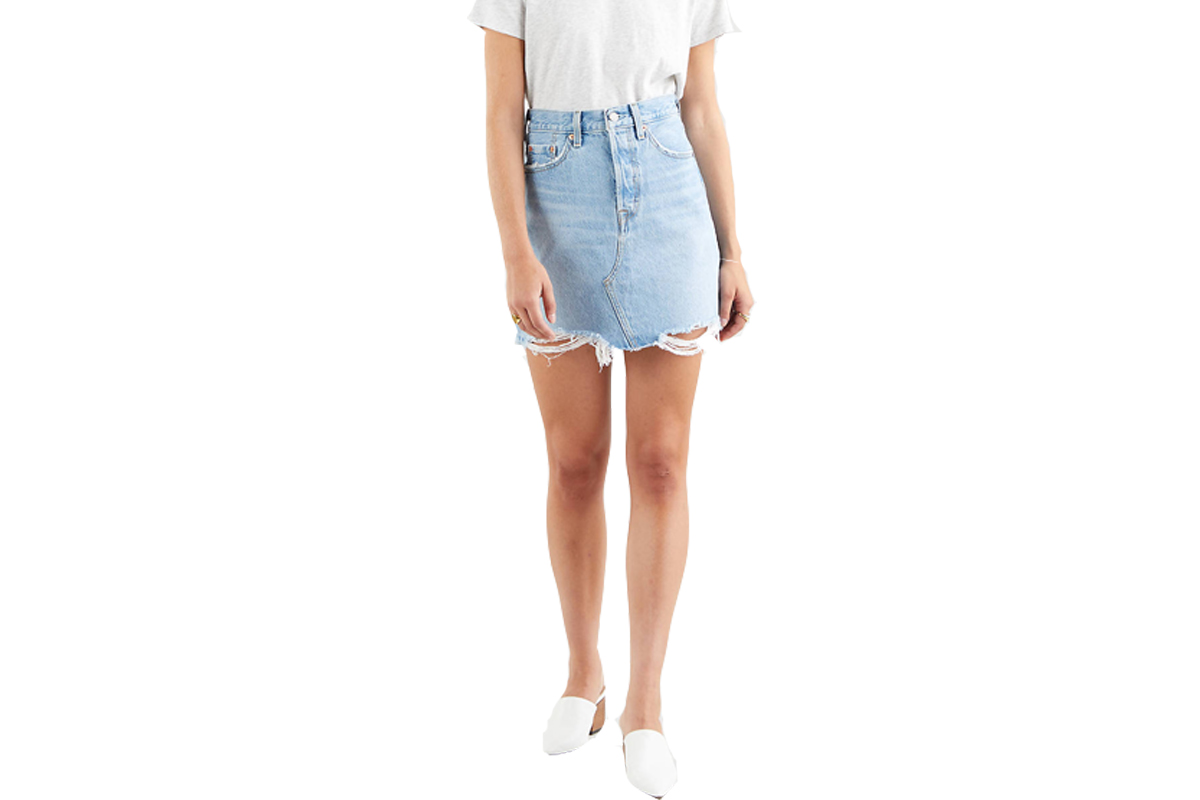 Levi's 501 High-Rise Deconstructed Skirt Φούστα (778820040) Μπλέ