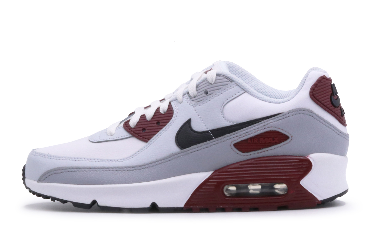 Nike Air Max 90 Παιδικά Sneakers Λευκά, Γκρι, Μαύρα, Μπορντό