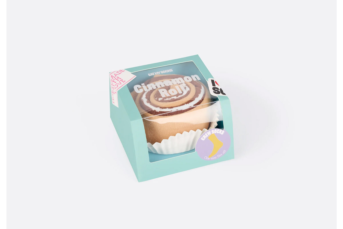 Eat My Socks Cinnamon Roll Κάλτσες Ψηλές (EMSNCCINRO) Καφέ