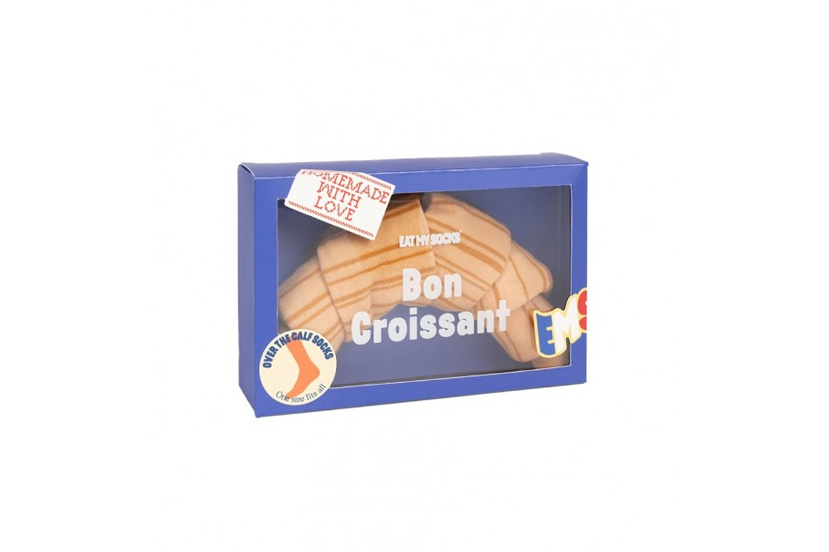 Eat My Socks Bon Croissant Κάλτσες Ψηλές (EMSNOCBOCR) Καφέ
