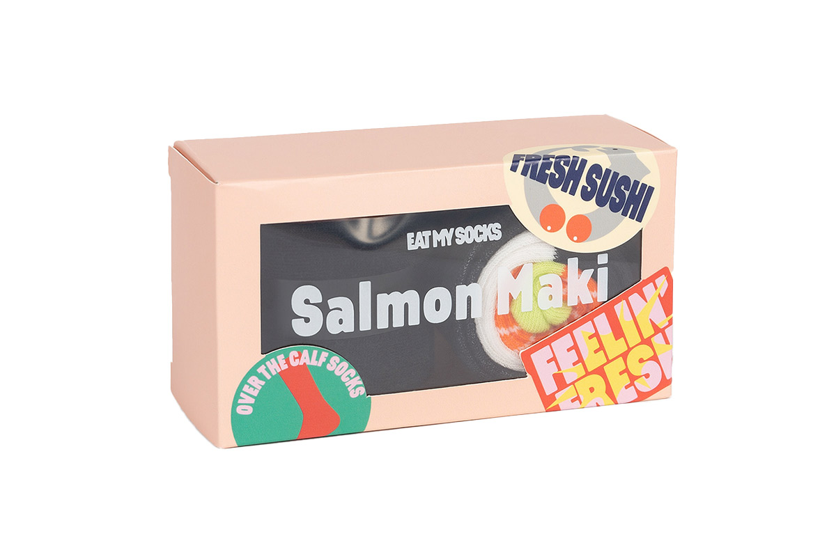 Eat My Socks Salmon Maki Κάλτσες Ψηλές (EMSNOCMASA) Πολύχρωμο