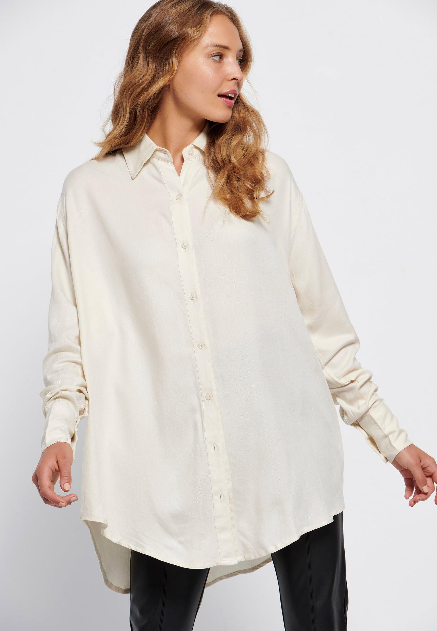 Funky Buddha Γυναικείο Πουκάμισο (FBL006-101-05-OFF-WHITE) Λευκό