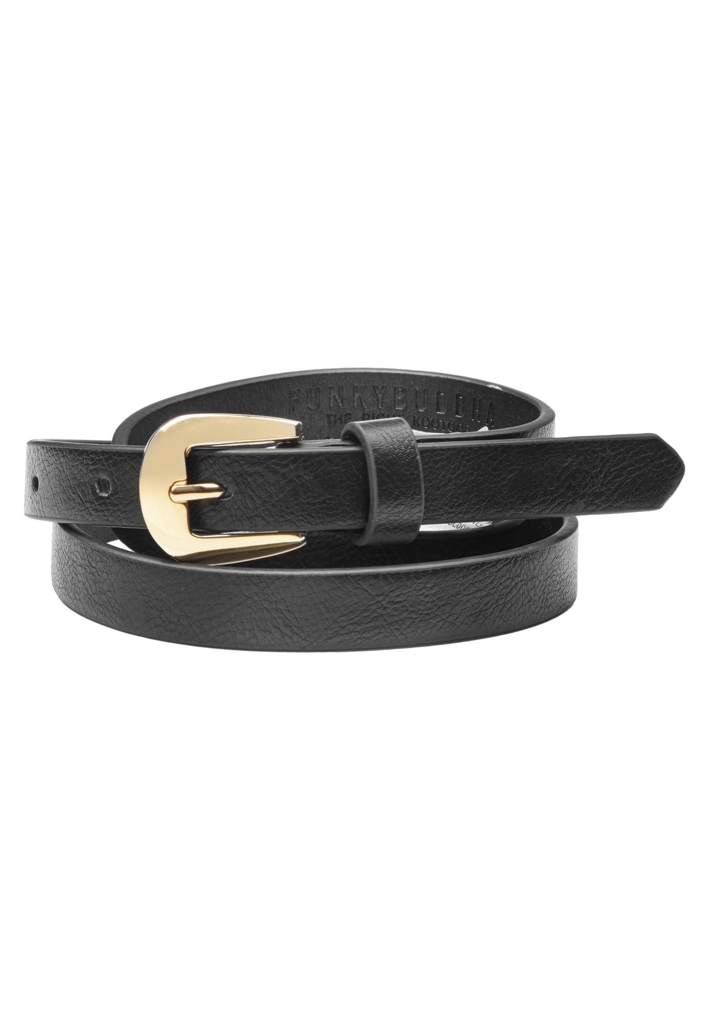 Funky Buddha Ζώνη Γυναικεία (FBL006-172-10-BLACK) Μαύρο