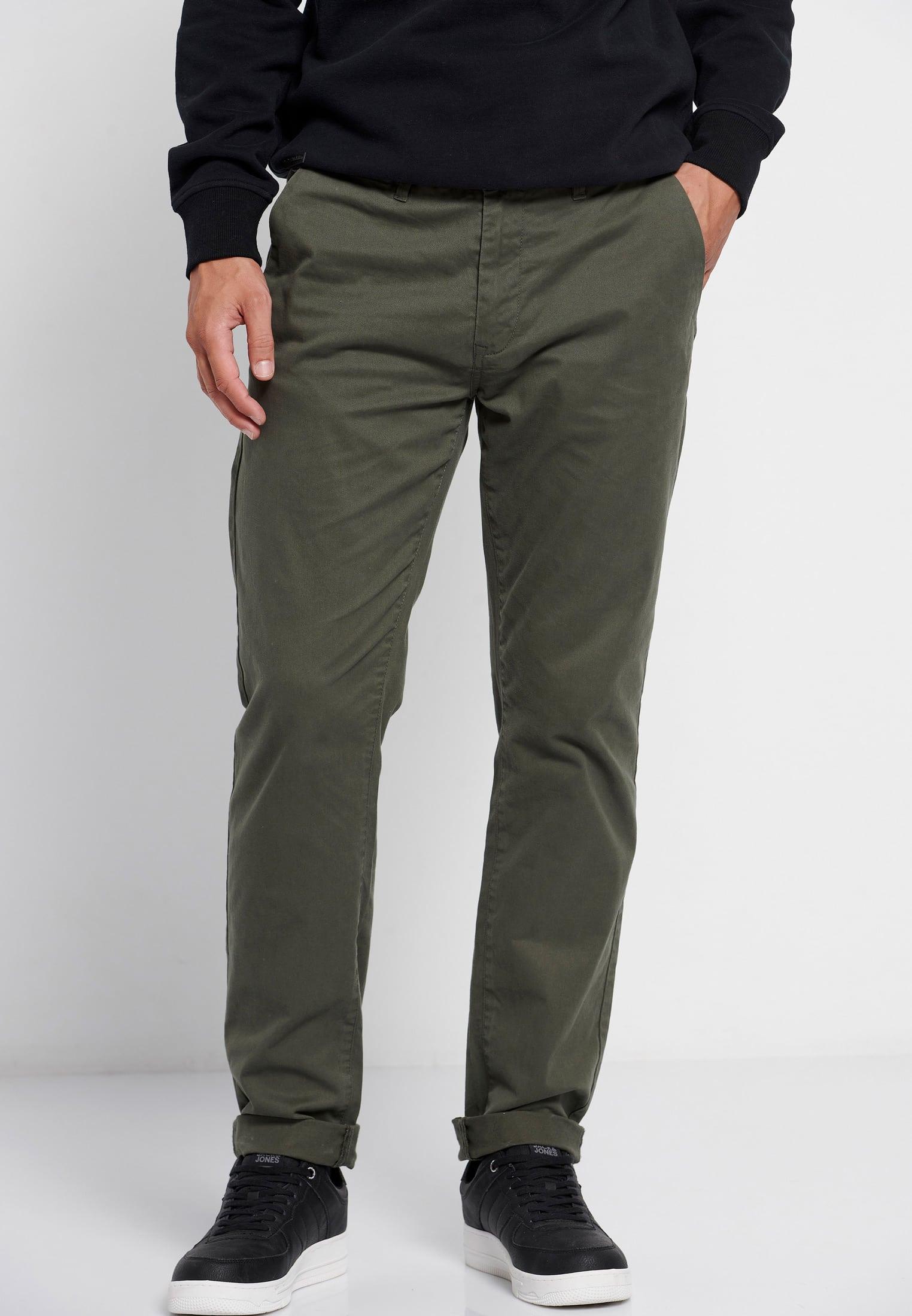 Funky Buddha Παντελόνι Chino Ανδρικο (FBM006-001-02-PESTO) Πράσινο