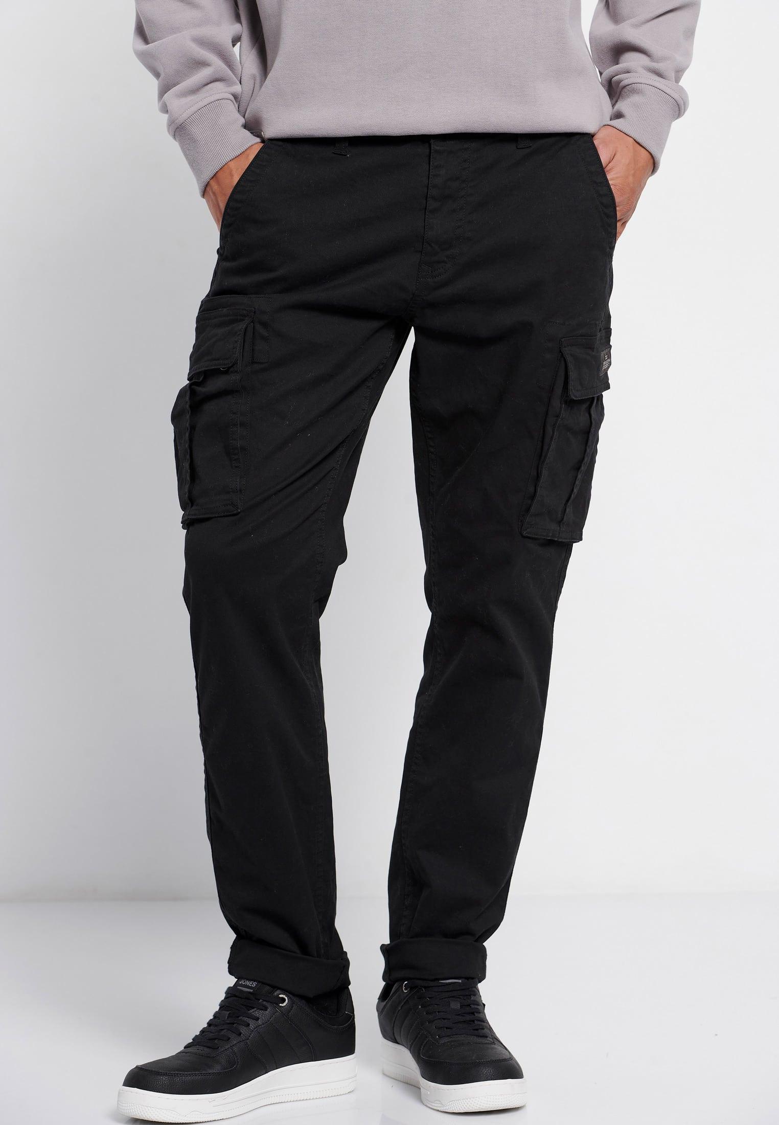 Funky Buddha Παντελόνι Cargo Ανδρικό (FBM006-002-02-BLACK) Μαύρο