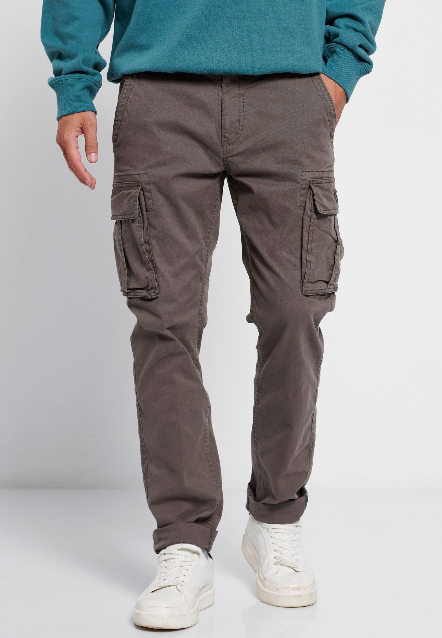 Funky Buddha Παντελόνι Cargo Ανδρικό (FBM006-002-02-OLD-GREY) Γκρί