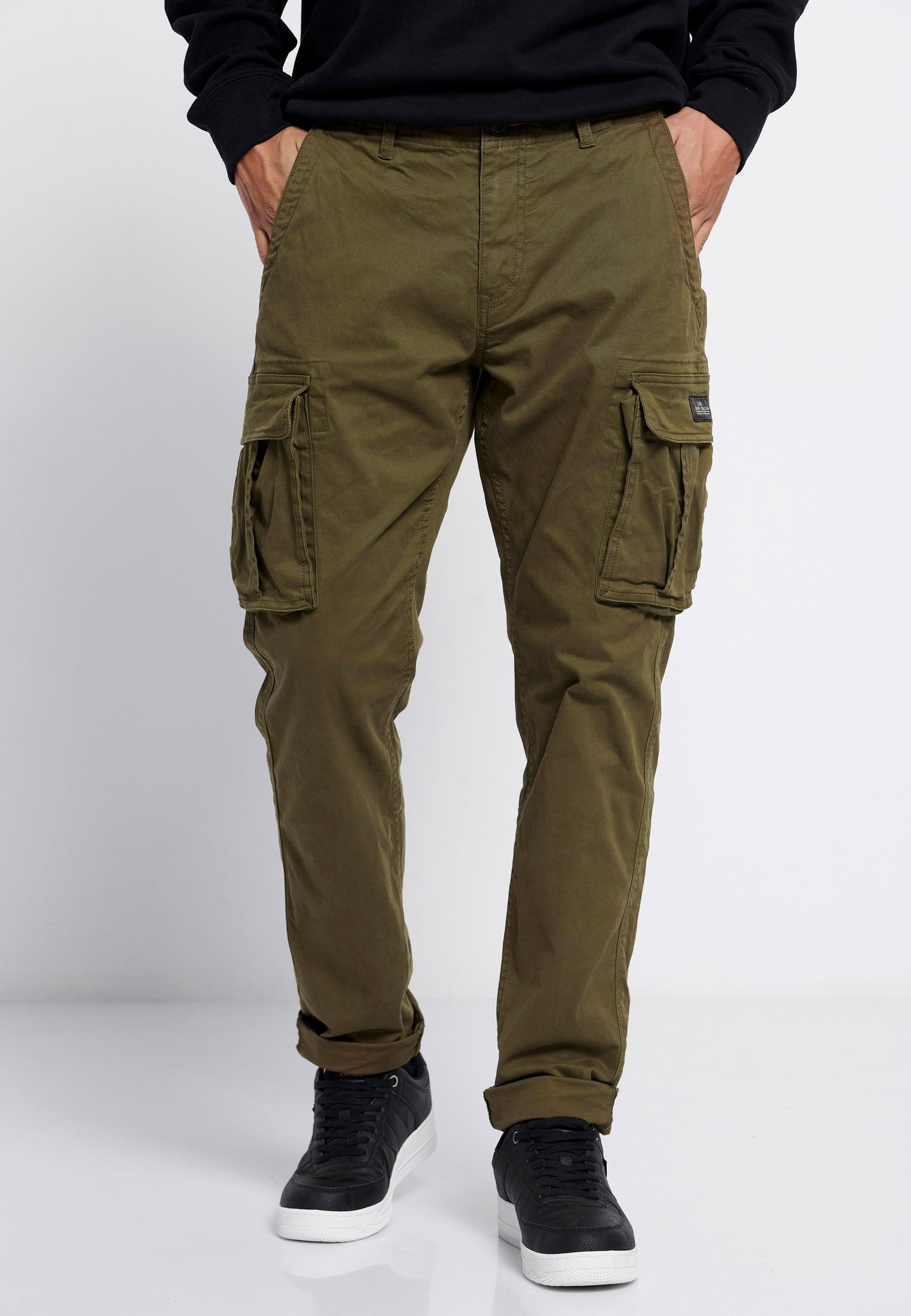 Funky Buddha Παντελόνι Cargo Ανδρικο (FBM006-002-02-OLIVE) Πράσινο