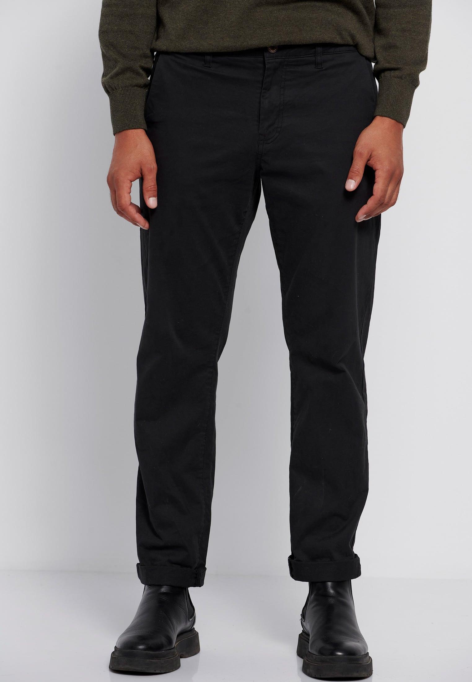 Funky Buddha Ανδρικό Παντελόνι Chino (FBM006-007-02-BLACK) Μαύρο