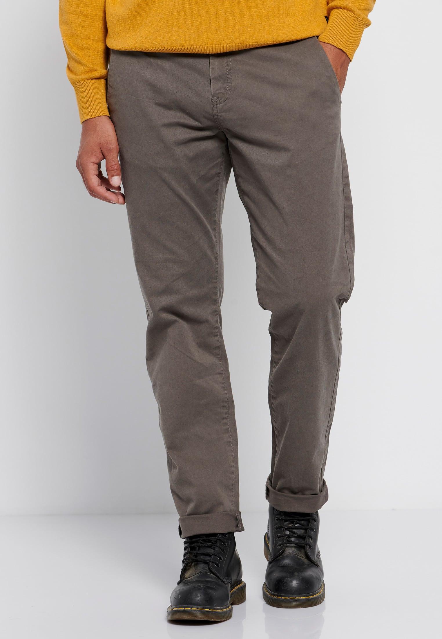 Funky Buddha Ανδρικό Παντελόνι Chino (FBM006-007-02-OLD-GREY) Γκρί