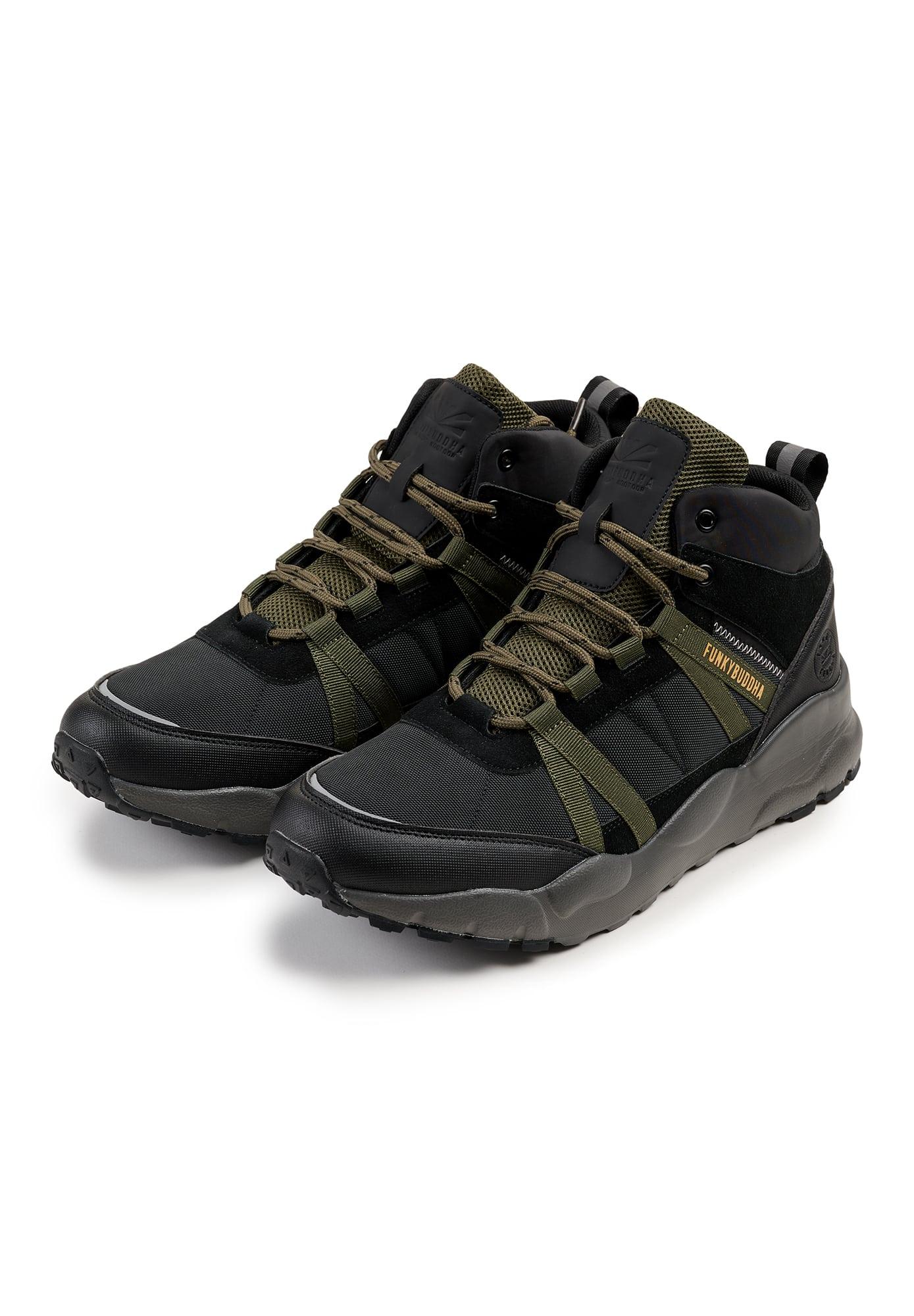 Funky Buddha Ανδρικά Μποτάκια (FBM006-007-08-BLACK) Μαύρο