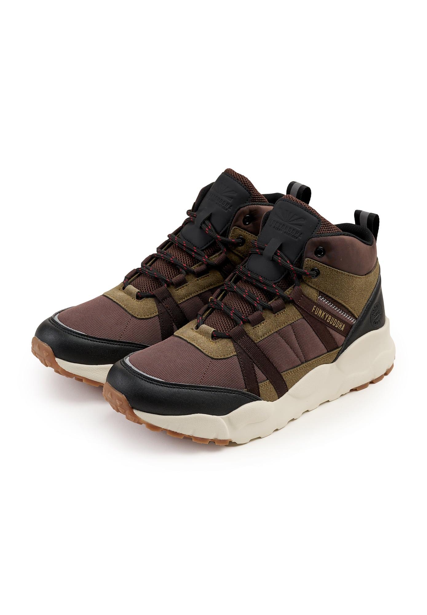 Funky Buddha Ανδρικά Μποτάκια (FBM006-007-08-BROWN) Καφέ