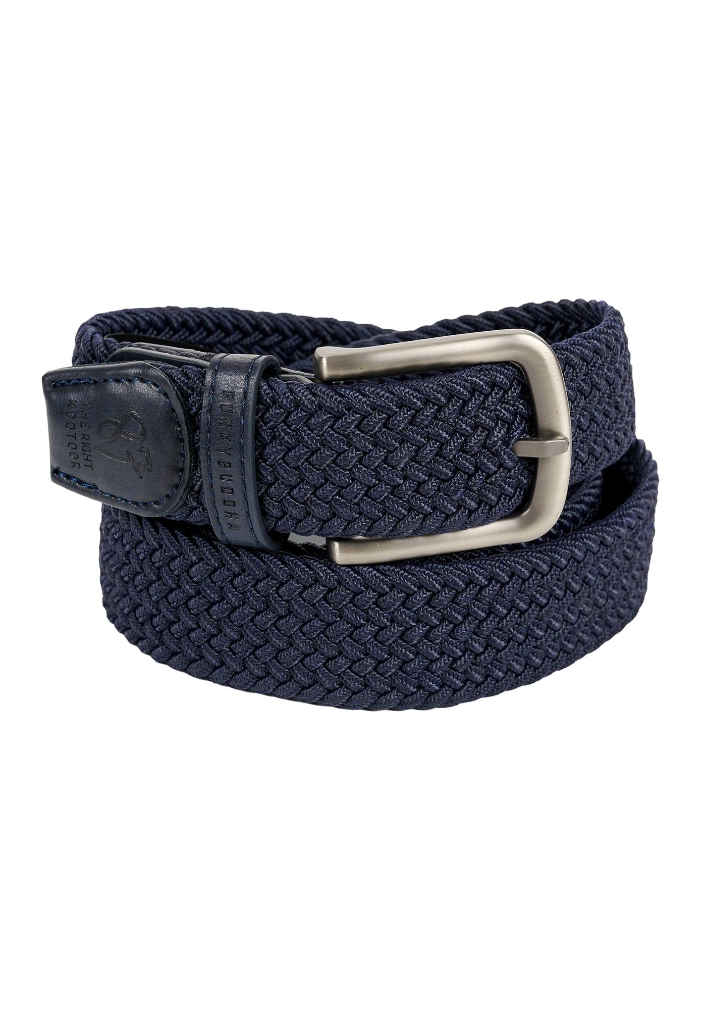 Funky Buddha Ζώνη Ανδρικη (FBM006-034-10-NAVY) Μπλέ
