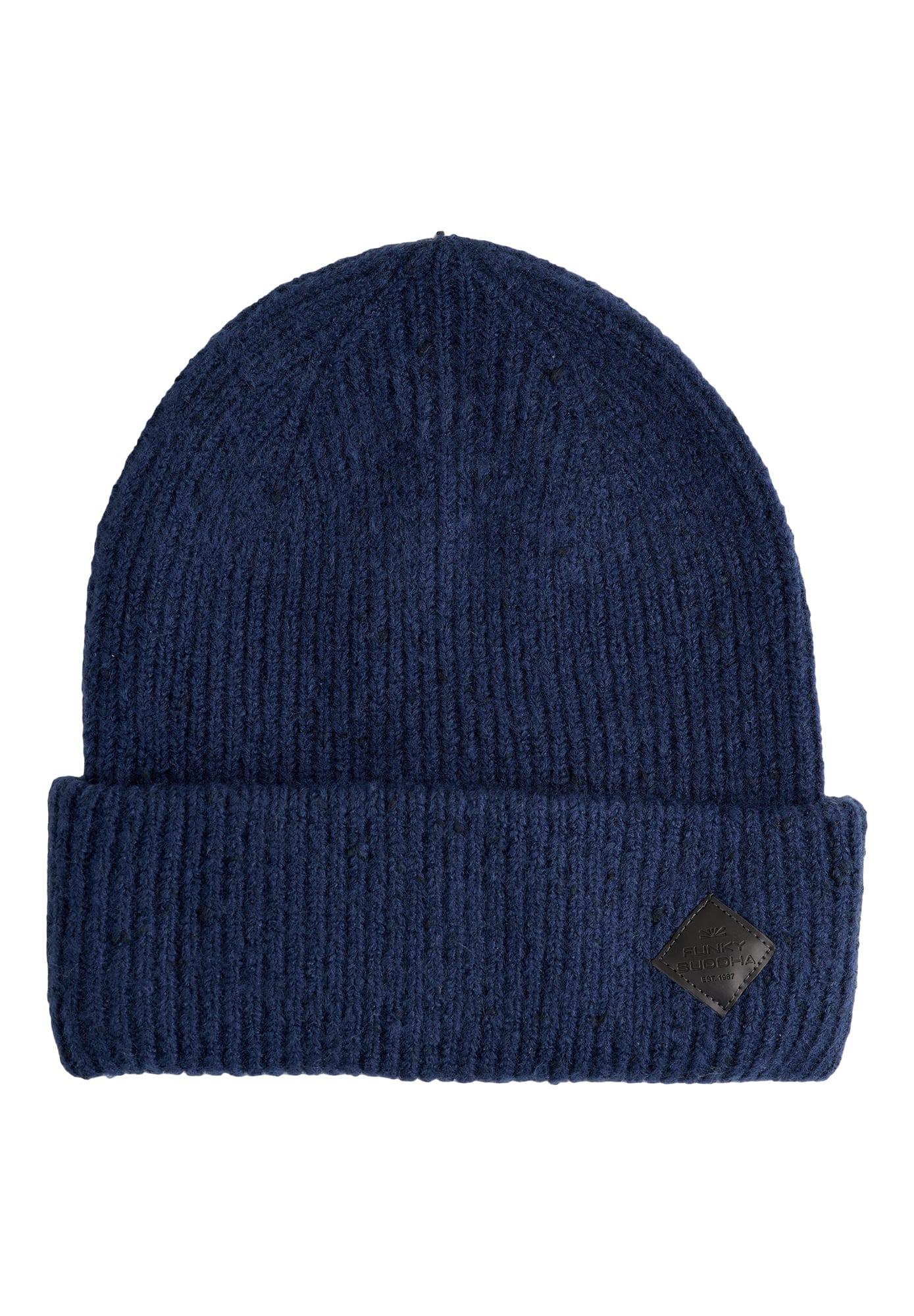 Funky Buddha Ανδρικός Σκούφος (FBM006-050-10-NAVY-MEL) Μπλέ