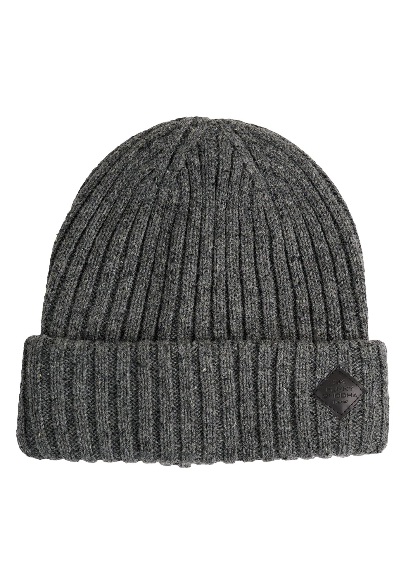 Funky Buddha Ανδρικός Σκούφος (FBM006-052-10-GREY-MEL) Γκρί