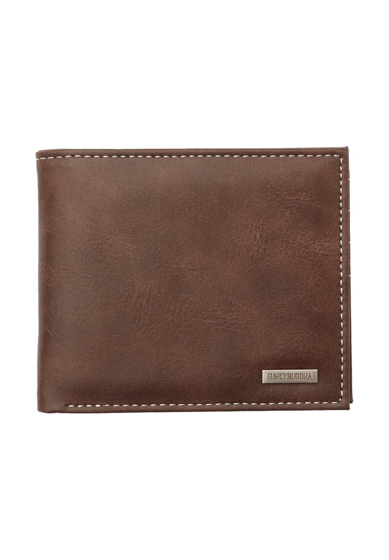 Funky Buddha Ανδρικό Πορτοφίλι (FBM007-022-10-BROWN) Καφέ